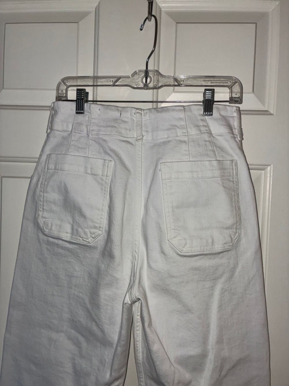 Maeve x Anthropologie COLETTE  White Wide-Leg High Rise Jeans Sz 30 - Picture 9 of 12